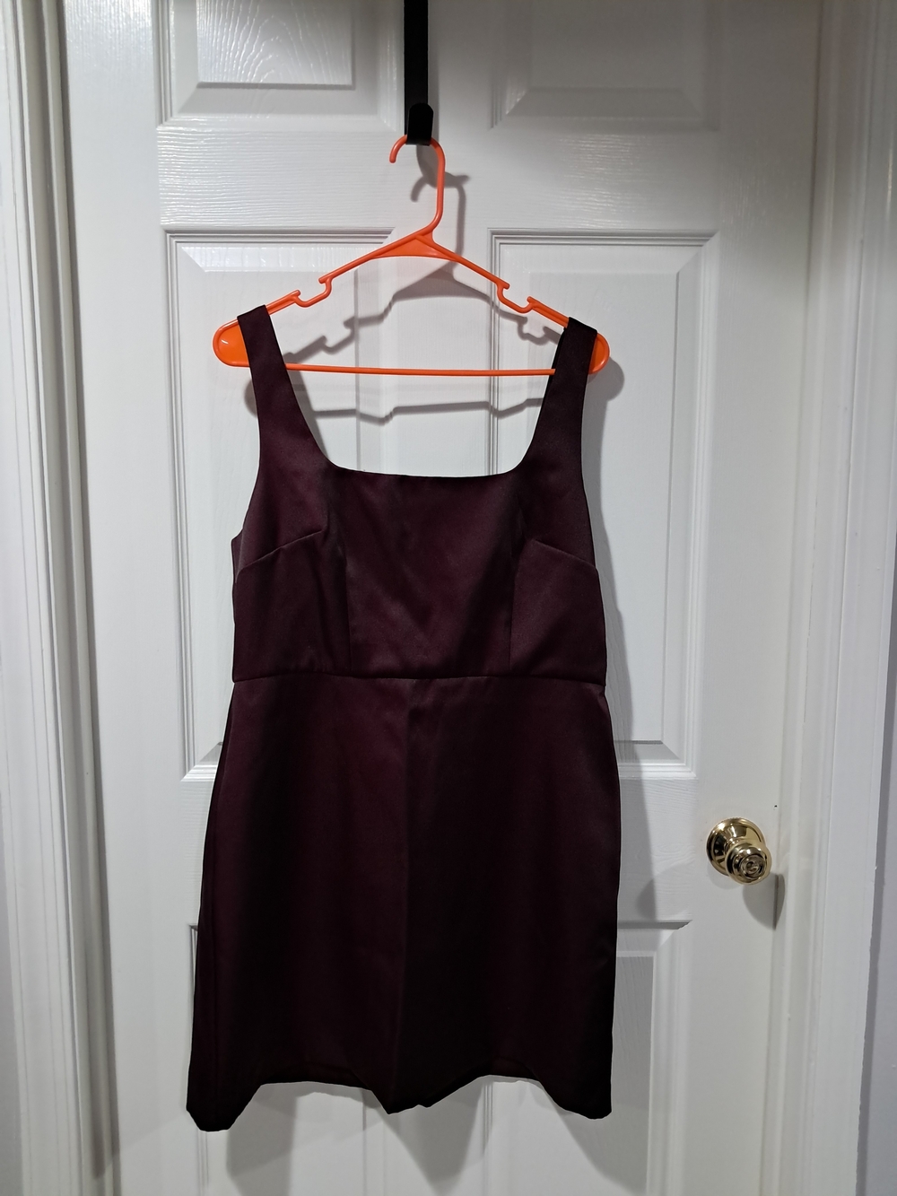 A New Day burgundy satin dress. Size 12 #satin #party #eveningwear A-5